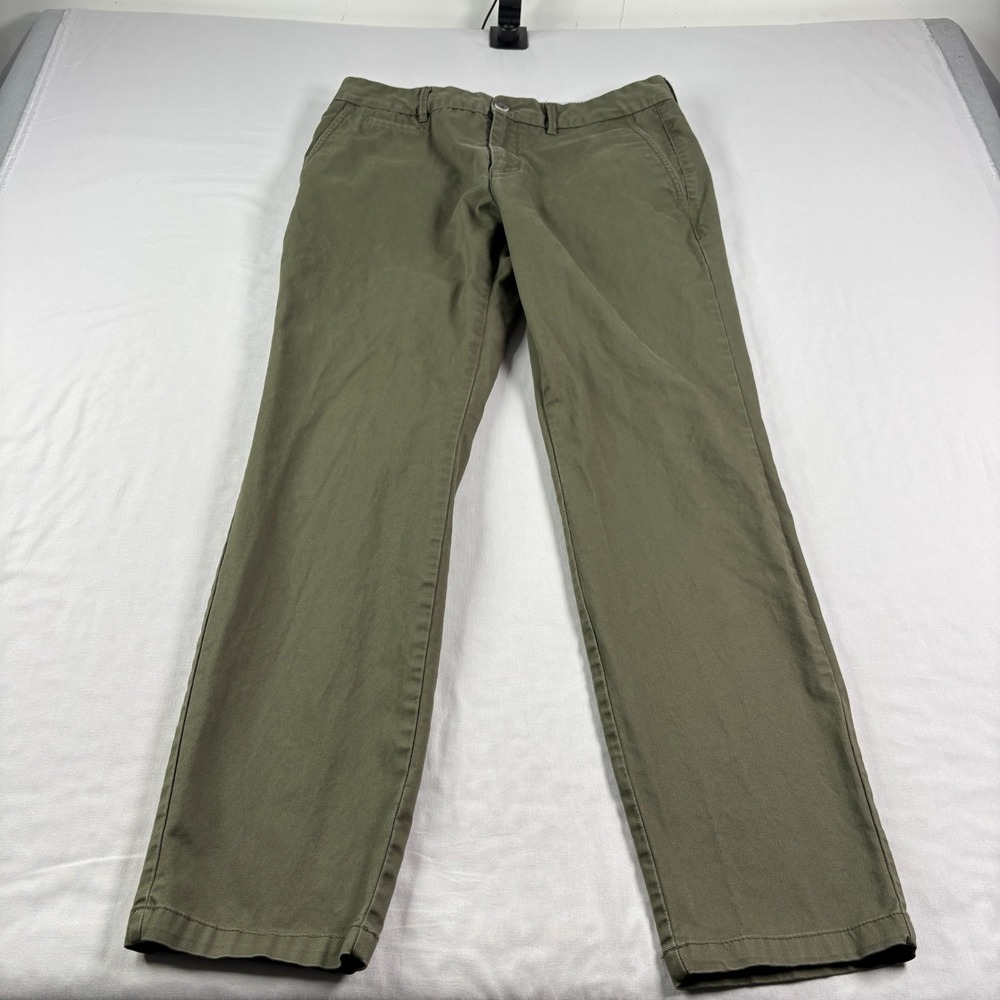Perk Clothing Pants Mens 33x32 Green Feel Good Chino Slim Fit Stretch Casual